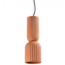 Φωτιστικό Κρεμαστό Φ15cm E27 230V Γύψινο Τερακότα 4101-T